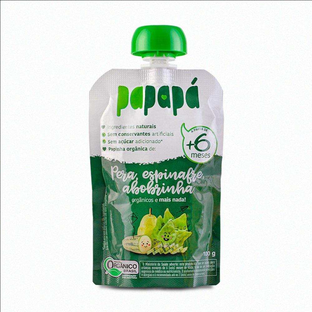 Papinha Papapá Pera, Espinafre E Abobrinha 100g - 1