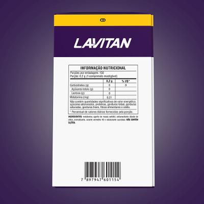 Melatonina Lavitan Morango 150 Comprimidos Mastigáveis