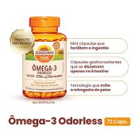 Suplemento Alimentar Sundown Ômega 3 Odorless 72 Cápsulas - 1