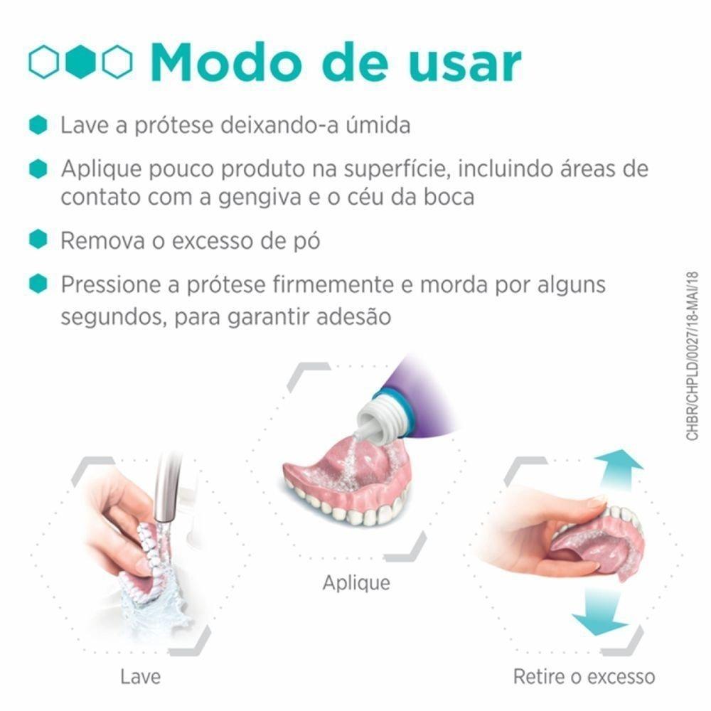 Fixador De Dentadura Em Pó Ultra Corega Com Fixação O Dia Todo 22g - 4