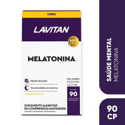 Lavitan Melatonina Sabor Maracujá 90 Comprimidos Mastigáveis
