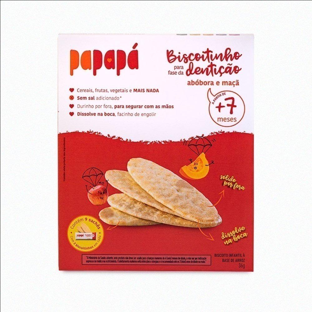 Biscoito Infantil Papapá Maçã E Abóbora 36g - 1