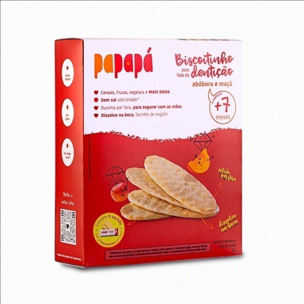 Biscoito Infantil Papapá Maçã E Abóbora 36g - 2