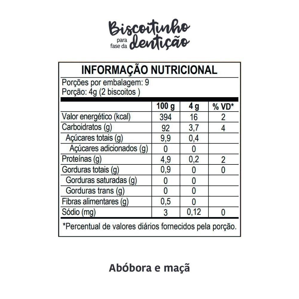 Biscoito Infantil Papapá Maçã E Abóbora 36g - 3
