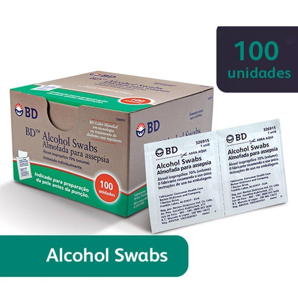 Álcool Swab Bd Com 100 - 1
