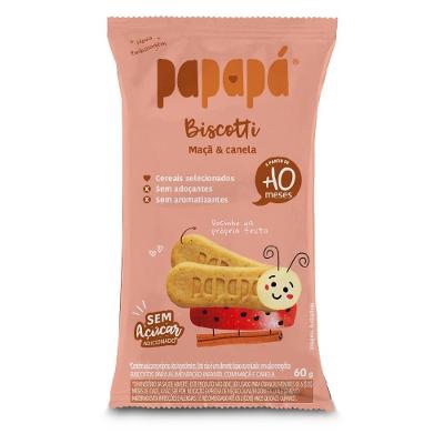 Biscoito Infantil Papapá Maçã Canela 60g