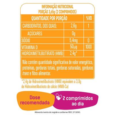 Vitamina D Addera + Muscular Hmb 2.000 Ui 60 Comprimidos Revestidos