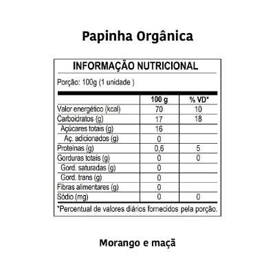 Papinha Papapá Morango E Maçã 100g