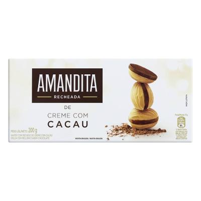 Chocolate Amandita Wafer Com Recheio De Creme Com Cacau 200g
