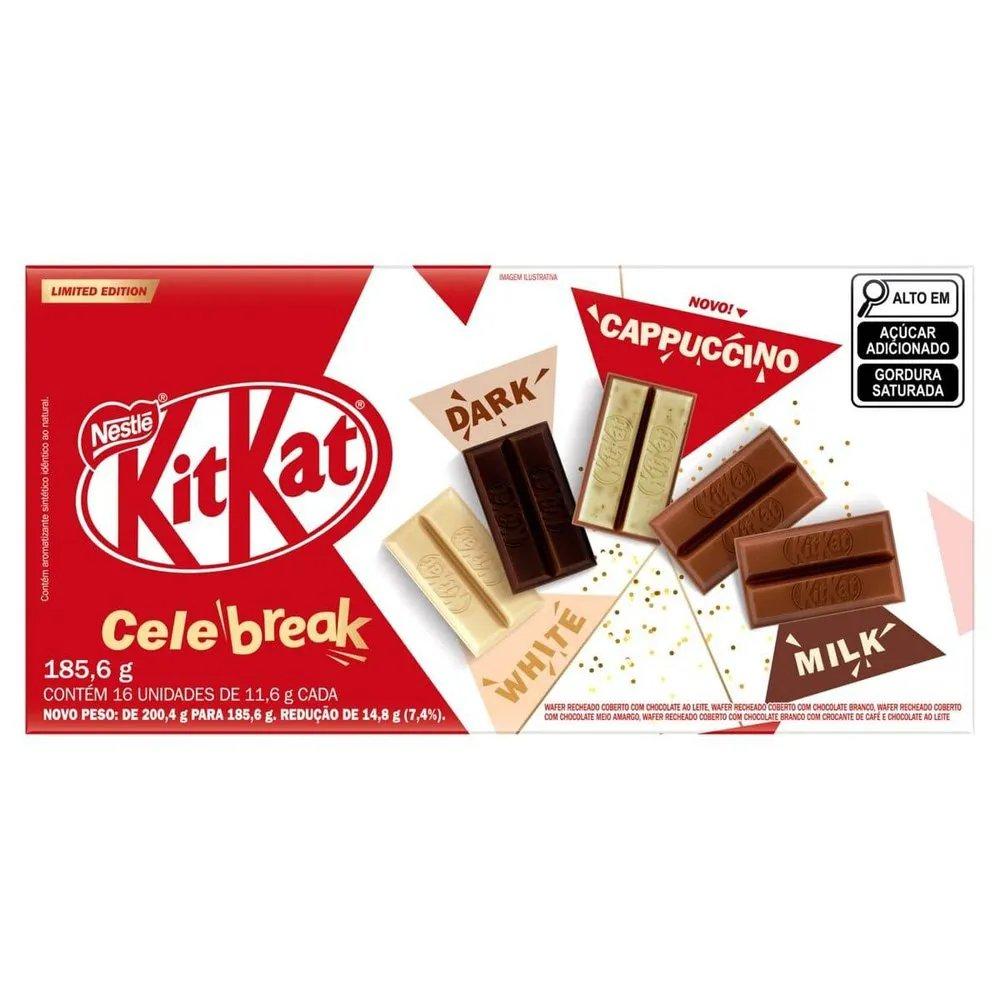 Chocolate Nestlé Kitkat Celebreak 16 Unidades 185,6g - 1
