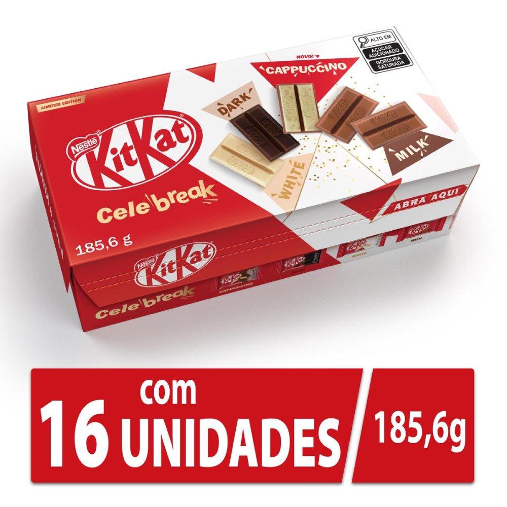 Chocolate Nestlé Kitkat Celebreak 16 Unidades 185,6g - 2