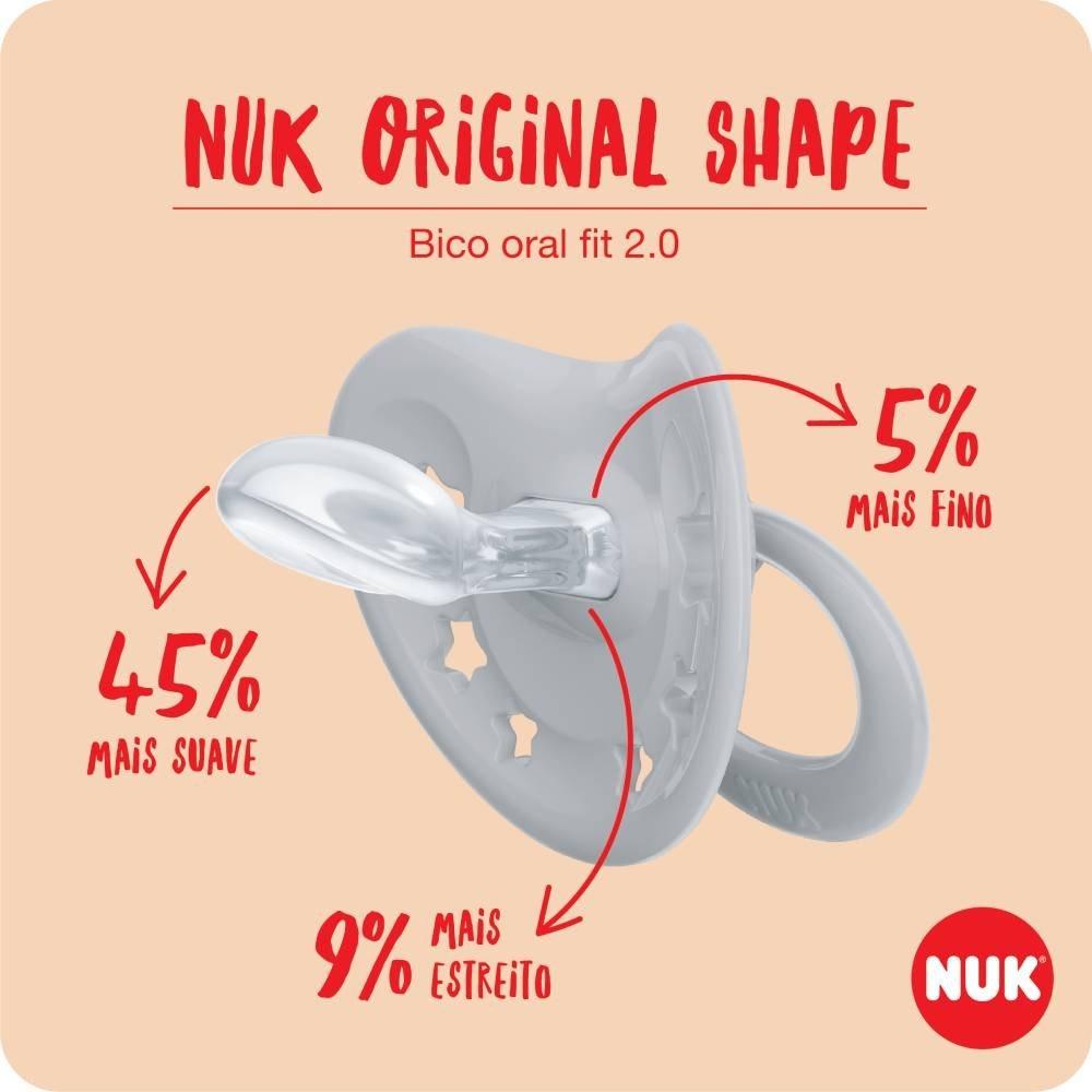 Chupeta Nuk Classic Rosa 0 A 6 Meses Com 1 Unidade - 3