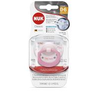 Chupeta Nuk Classic Rosa 0 A 6 Meses Com 1 Unidade - 1