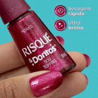 Esmalte Risqué & Doritos Metálico Sou Topping 8ml - 2
