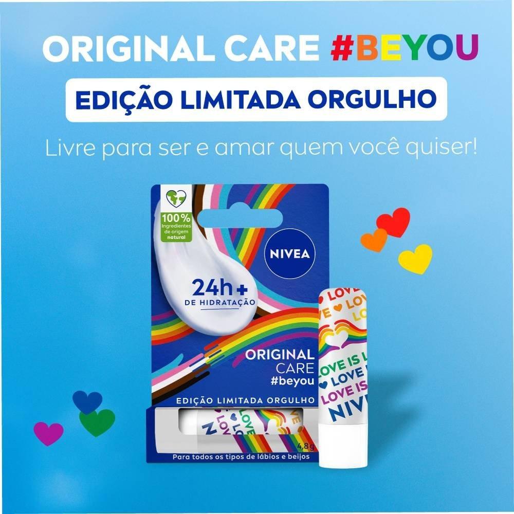 Hidratante Labial Nivea Original Care Orgulho 4,8g - 3