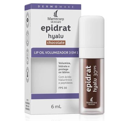 Hidratante Labial Epidrat Hyalu Lip Oil Chocolate Fps30 6ml
