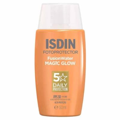 Protetor Solar Facial Isdin Fusion Water Magic Glow Fps30 50ml