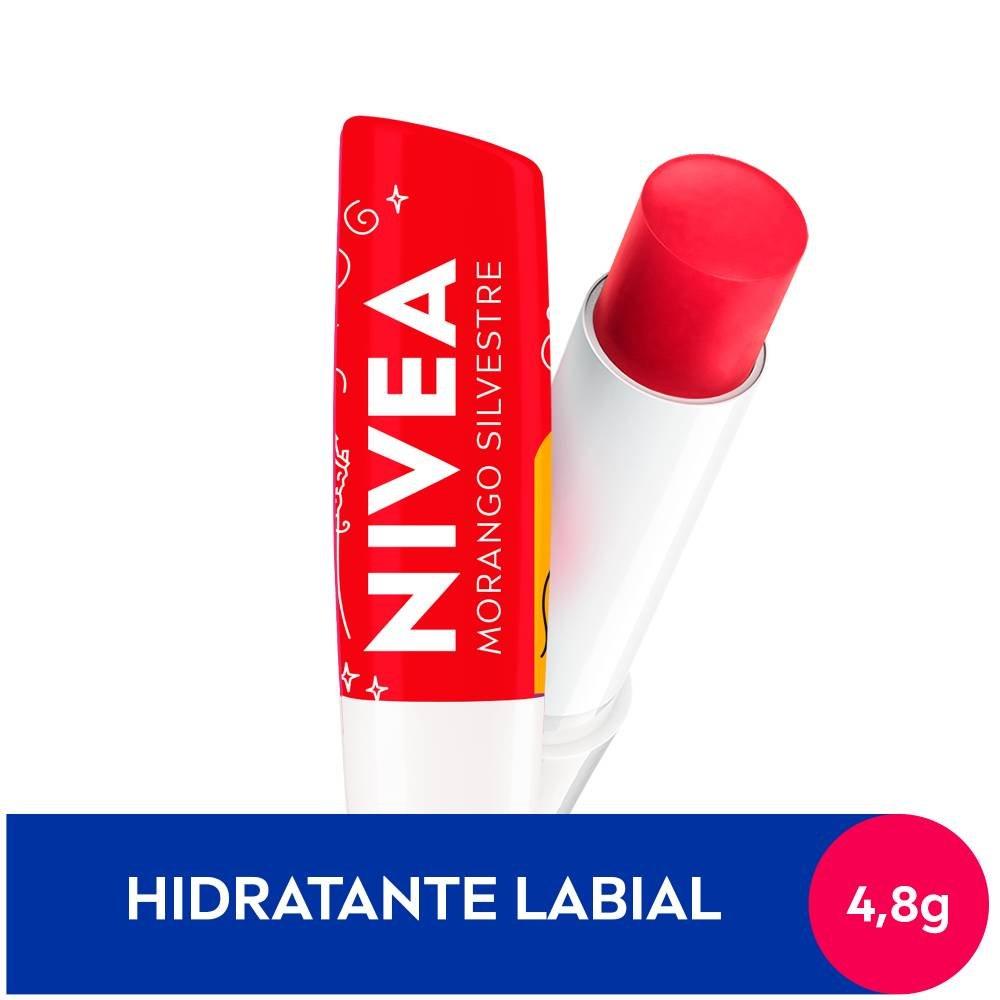 Hidratante Labial Nivea Morango Silvestre Ed. Limitada Rapunzel Disney Princesas 4,8g - 2