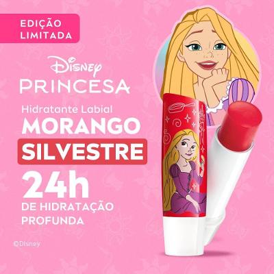Hidratante Labial Nivea Morango Silvestre Ed. Limitada Rapunzel Disney Princesas 4,8g