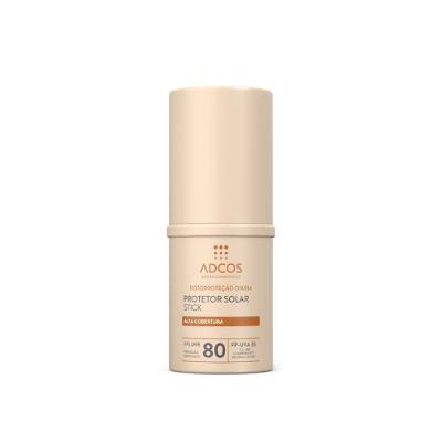 Protetor Solar Facial Adcos Stick Tonalizante Fps80 Bronze 17g