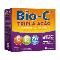 Suplemento Alimentar Bio-c Tripla Ação Efervescente 30 Comprimidos - 1