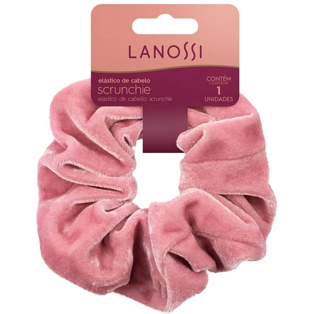 Elástico De Cabelo Lanossi Scrunchie Velvet Rose 1 Unidade - 1
