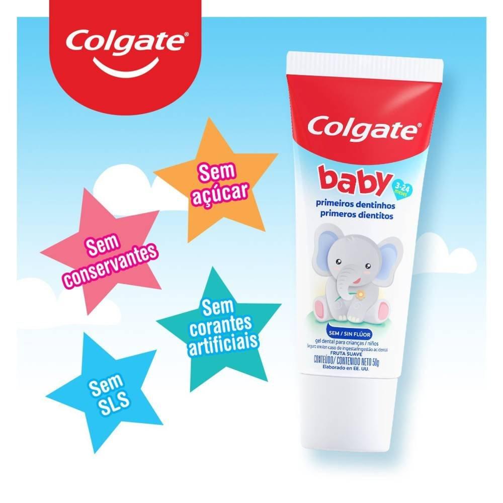 Creme Dental Infantil Colgate Baby Primeiros Dentinhos Sem Flúor 50g - 4