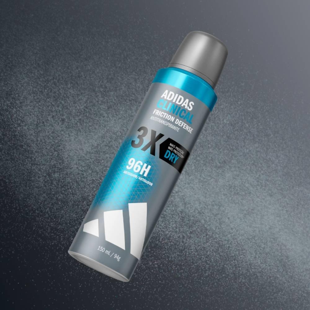 Desodorante Antitranspirante Aerossol Adidas Clinical Masculino Dry 150ml - 2