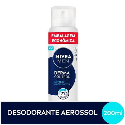 Desodorante Aerosol Nivea Derma Control Masculino Defende 200ml