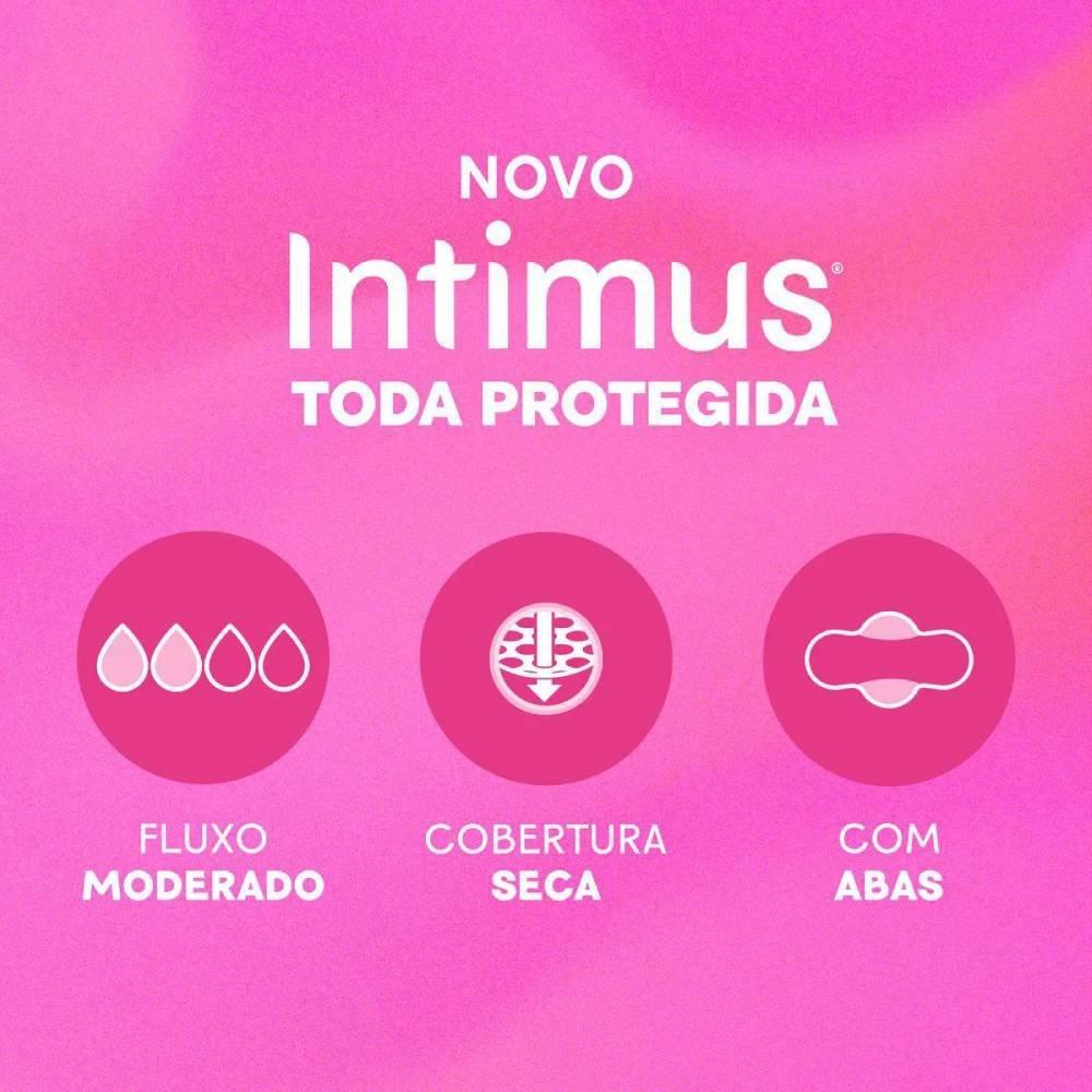 Absorvente Externo Intimus Toda Protegida Cobertura Seca Com Abas 42 Unidades - 4