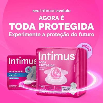 Absorvente Externo Intimus Toda Protegida Cobertura Seca Com Abas 42 Unidades