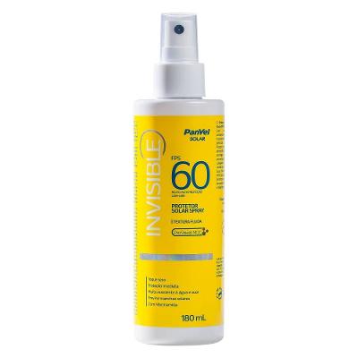 Protetor Solar Corporal Spray Invisible Panvel Fps60 180ml