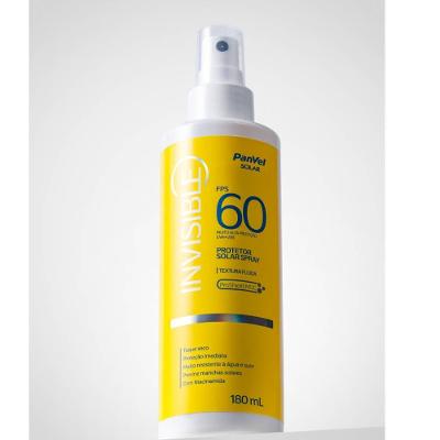 Protetor Solar Corporal Spray Invisible Panvel Fps60 180ml