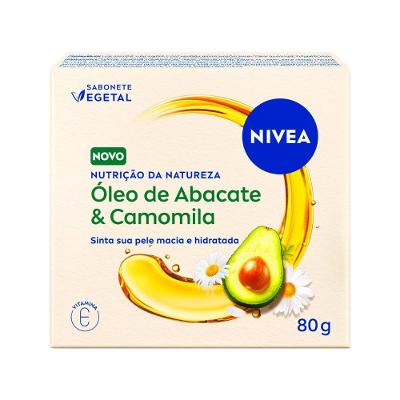 Sabonete Corporal Vegetal Em Barra Nivea Nutrição Da Natureza Óleo De Abacate E Camomila 80g