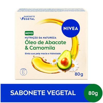 Sabonete Corporal Vegetal Em Barra Nivea Nutrição Da Natureza Óleo De Abacate E Camomila 80g