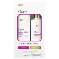 Kit Dove Cachos Ativos + Biotina Expert Em Danos Shampoo 350ml + Condicionador 175ml - 1
