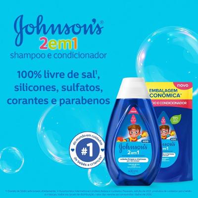 Shampoo E Condicionador Johnson’s Kids 2 Em 1 200ml