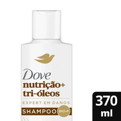 Shampoo Dove Nutrição + Tri-óleos Expert Em Danos 370ml