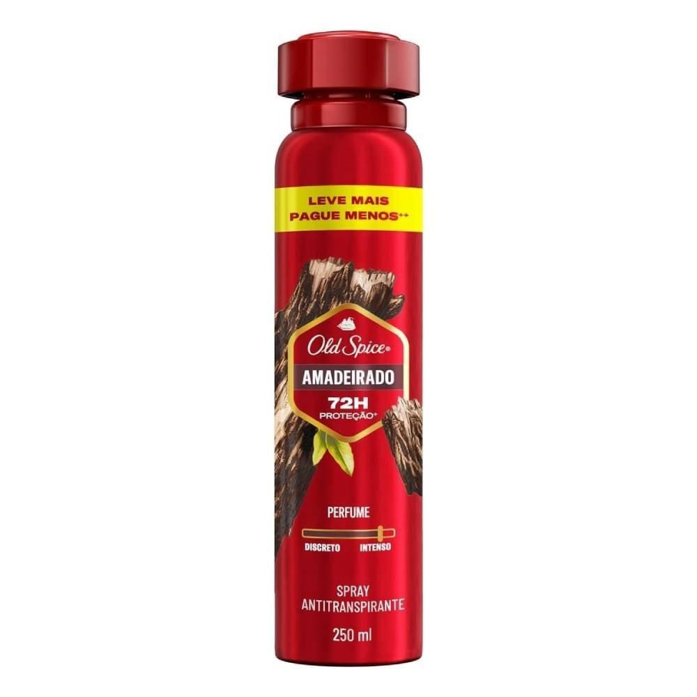 Desodorante Spray Antitranspirante Old Spice Amadeirado 250ml - 1