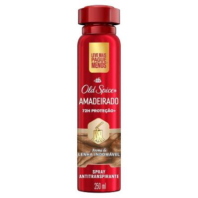  Desodorante Antitranspirante Old Spice Aerossol Amadeirado 250ml