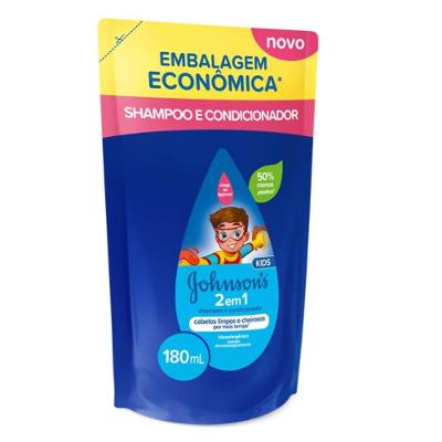 Shampoo E Condicionador Johnson’s Kids 2 Em 1 180ml - Refil
