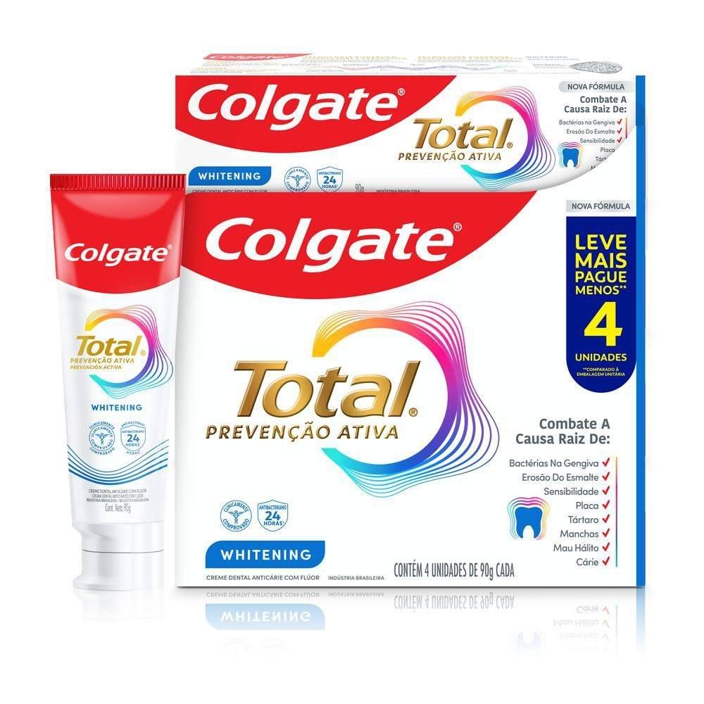 Kit Colgate Total Whitening 4 Unidades 90g Cada - 1