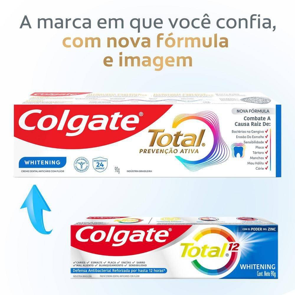 Kit Colgate Total Whitening 4 Unidades 90g Cada - 3