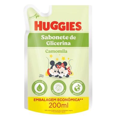 Sabonete Líquido Infantil Huggies Camomila Refil 200ml