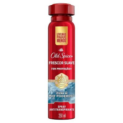  Desodorante Antitranspirante Old Spice Aerossol Frescor Suave 250ml