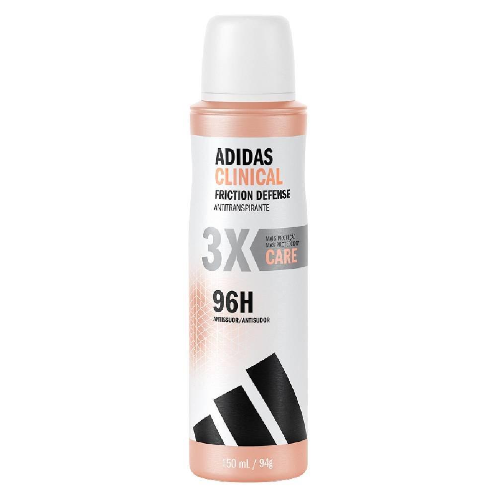Desodorante Antitranspirante Aerossol Adidas Clinical Feminino Care 150ml - 1