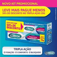 Kit Fixador De Prótese Ultra Corega Tripla Ação 70g + 20g - 4