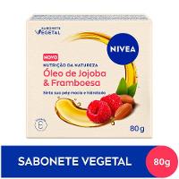 Sabonete Corporal Vegetal Em Barra Nivea Nutrição Da Natureza Óleo De Jojoba E Framboesa 80g - 1