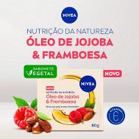 Sabonete Corporal Vegetal Em Barra Nivea Nutrição Da Natureza Óleo De Jojoba E Framboesa 80g - 3