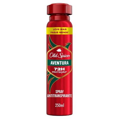 Desodorante Spray Antitranspirante Old Spice Aventura 250ml